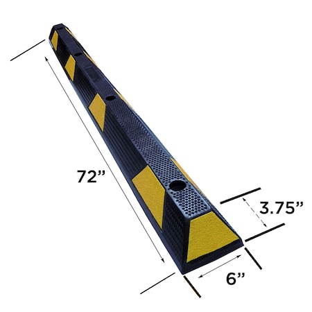 Electriduct Rubber Parking Block Curb- 72"- 5pk SB-ED-PC-7320-5PK